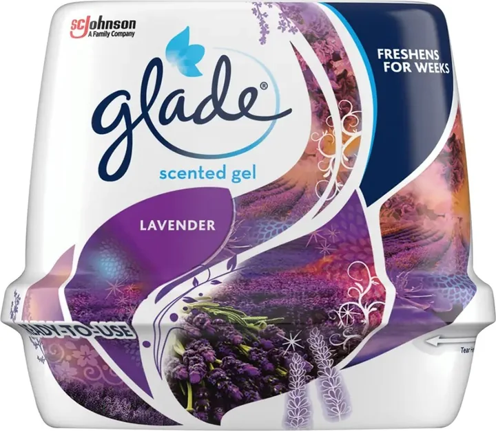 Glade Scented Gel Lavender, 12 × 180 g
