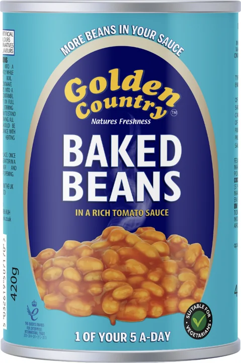 Golden Country Baked Beans, 24 × 420 g