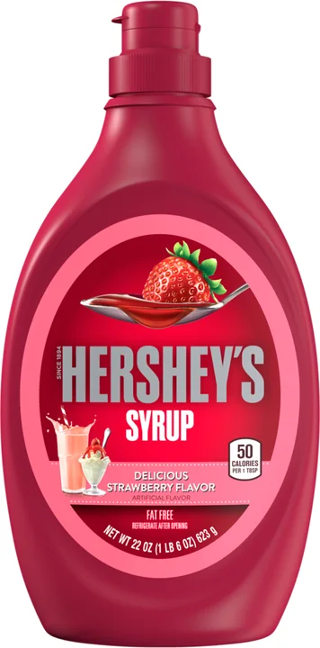 Hershey's Strawberry Syrup, 12 × 22.0 oz