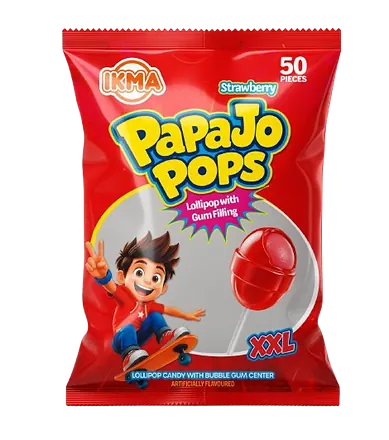 IKMA Papajo Pops Strawberry Lollipop