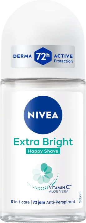 Nivea Deo Roll On - Bright Happy Shave (Women), 24 × 50 ml
