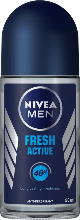 Nivea Deo Roll On - Fresh Active (Men), 24 × 50 ml