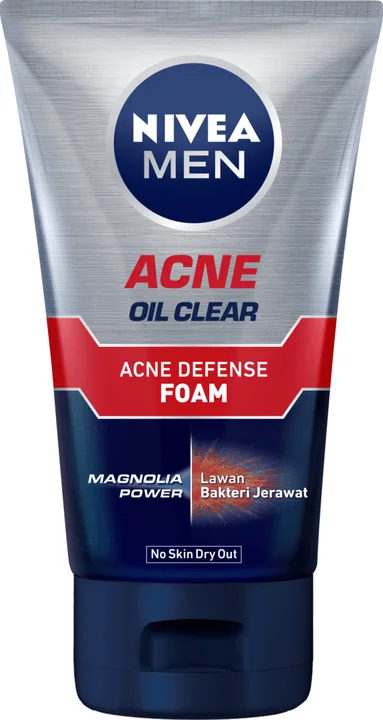Nivea Men Acne Oil Clear Acne Defense Facial Foam, 24 × 100 ml